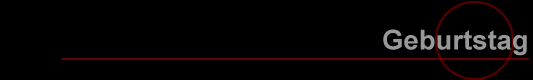 Geburtstag